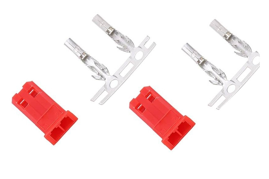 Конектори AMASS JST 2PIN Male з контактами 2 шт в пакуванні. amc, фото 1