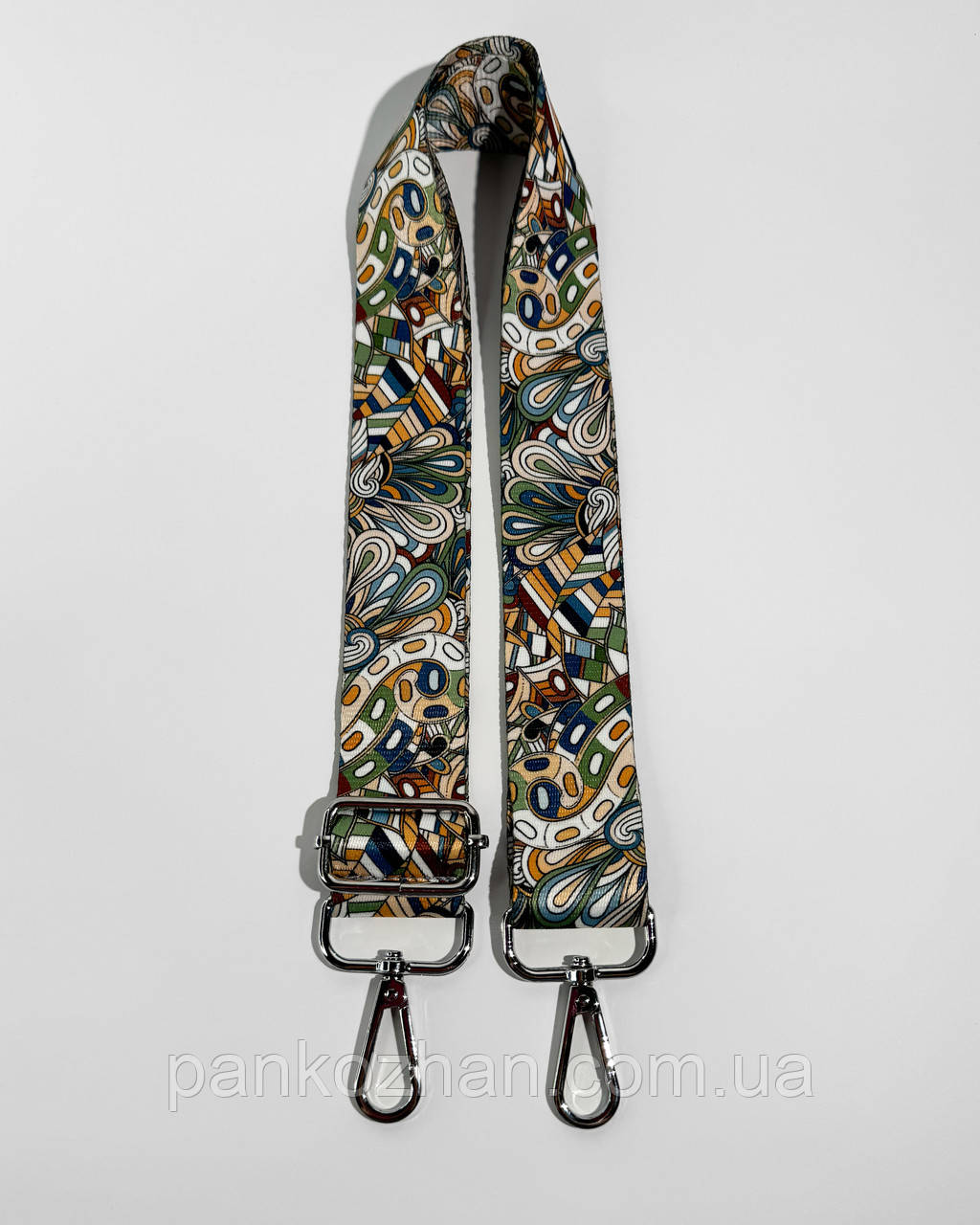 Плечовий ремінь сумки з карабінами, КОЛЬОРОВИЙ, фото 1