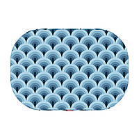 Лежак WAUDOG Relax для собак зі змінним чохлом та малюнком Хвилі 55х40 см (4823089342382)