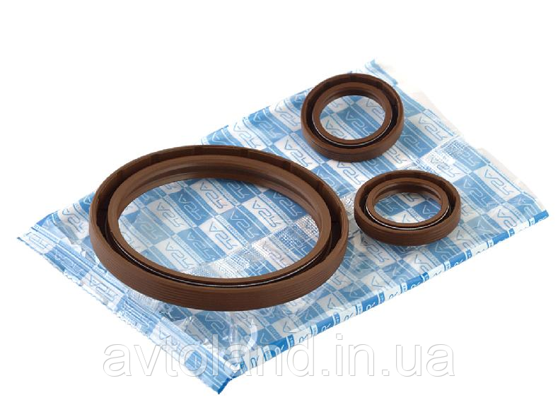 Сальник вала колінчастого + розподільчого ВАЗ 2108-099 (к-т 3 шт) ASR, фото 1