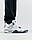 Чоловічі шкіряні кросівки Nike Air Jordan 4 Retro White Blue, кеди Найк Джордан шкіра білі. Чоловіче взуття, фото 4