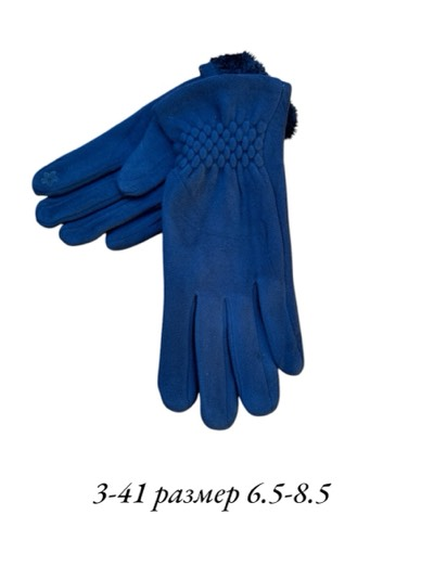 Жіночі рукавички на хутрi, сенсор 3-41, фото 1