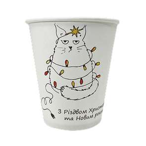 FC175WW Стакан одношаровий Біла зима 175 мл FC