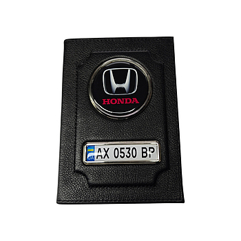 Обкладинка для автодокументів HONDA, обкладинка для водійських документів Хонда