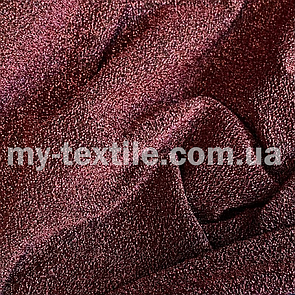 Трикотаж люрекс Ківі стрейч 150 см 240 г/м2 Бордовий