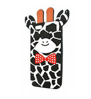 Силіконовий чохол для iPhone SE/5S/5 - Жираф, Чорний