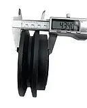 Муфта щеплення для віброплити D-129мм d-20мм шпонка 1B Арт3524, фото 5