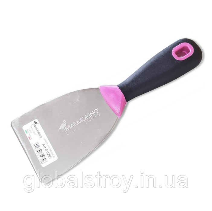 Шпатель Marmorino tools 80 мм VENICE STAINLESS STEEL для венеціанської штукатурки, дзеркальна сталь