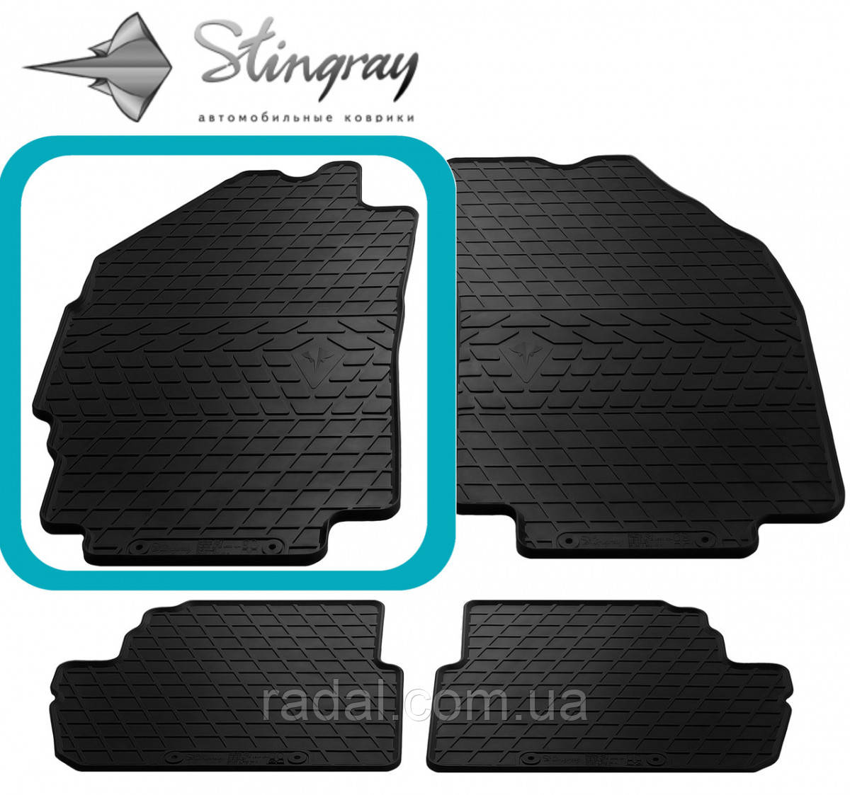 Килимок в авто Передній лівий на Chevrolet Spark (M300) (2009-2015) Шевроле
