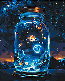 Картина за номерами Космічний простір 40*50 см Орігамі LW 3417