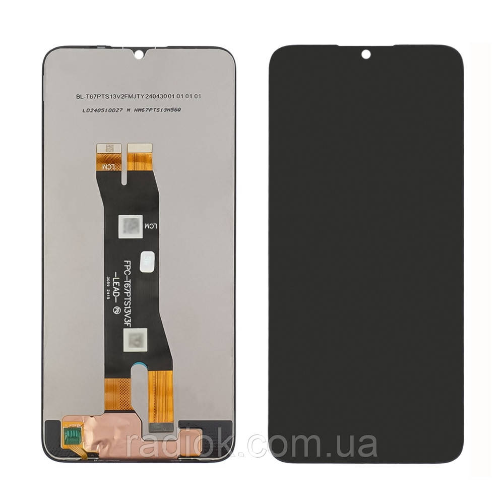 Дисплей для ZTE Blade A55 з чорним тачскрином