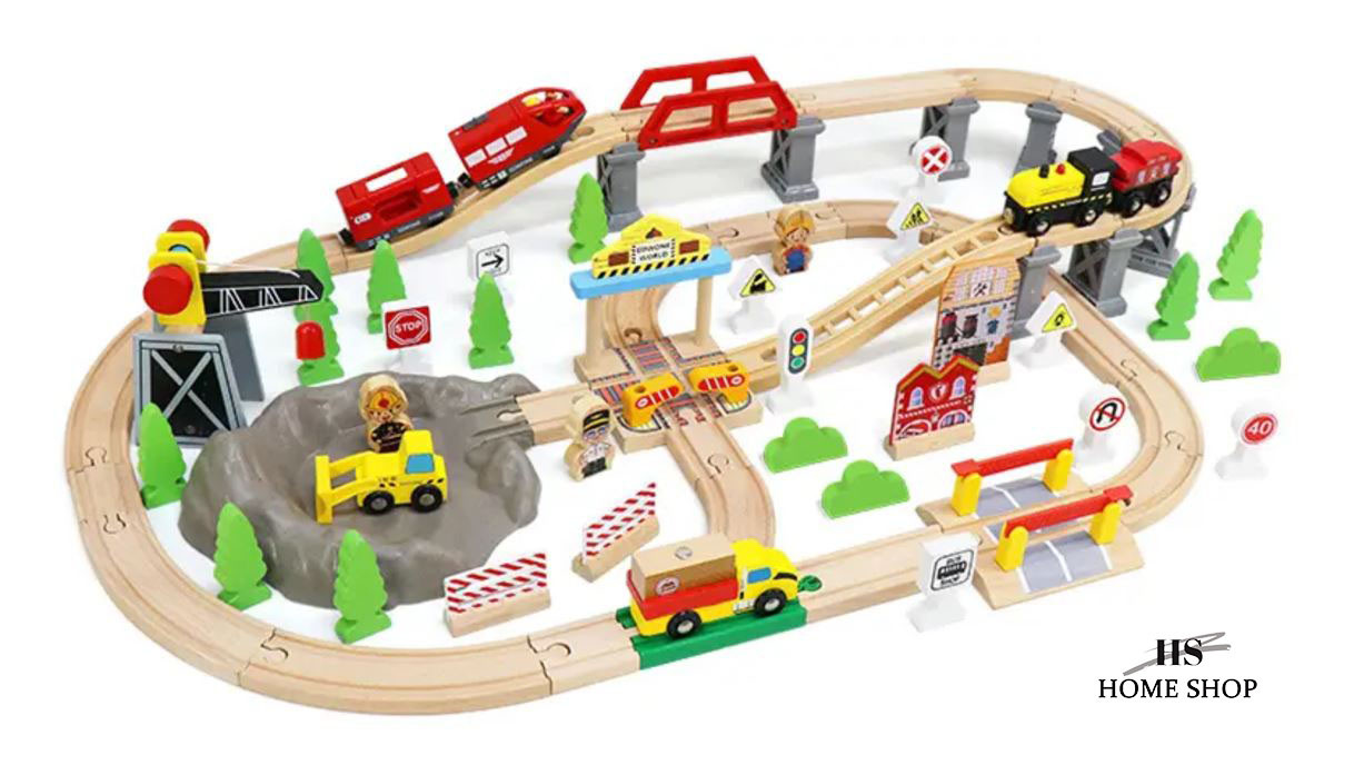 Дерев'яна залізниця "100 елементів С280", фото 1