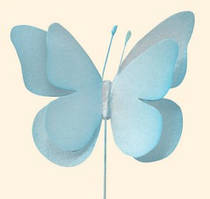 Вафельні метелики Блакитні 8 шт