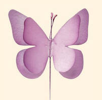 Вафельні метелики Бузкові 8 шт