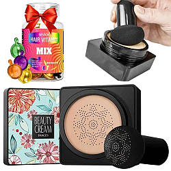 Кушон Images Moisture Beauty Cream Concealer + Подарунок Капсули для волосся Sevich / Тональний крем для обличчя
