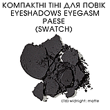Компактні Тіні для повік Eyeshadows Eyegasm Paese 1,5g (16) midnight: matte, фото 3
