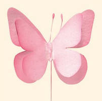Вафельні метелики Рожеві 8 шт