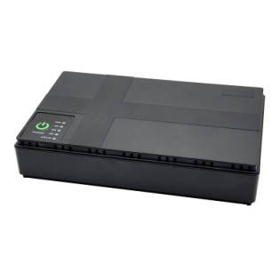 Mini UPS powerbank 10400мАч для роутера, 9V/12V Black, фото 1