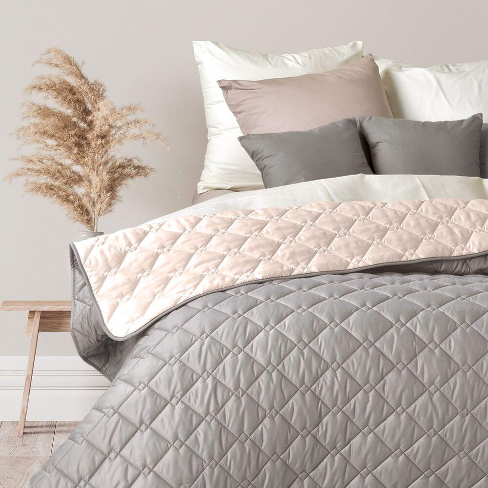 Покривало на ліжко диван 180х210 см IDEIA стьобане двостороннє якісна стібка мікрофібра, фото 1