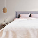 Плед покривало на ліжко Adina євро 200x220 см IDEIA молоко бавовна натуральне, фото 2