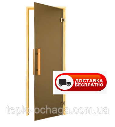 Двері для лазні та сауни Tesli Lux Magnetic 1900х700, фото 1