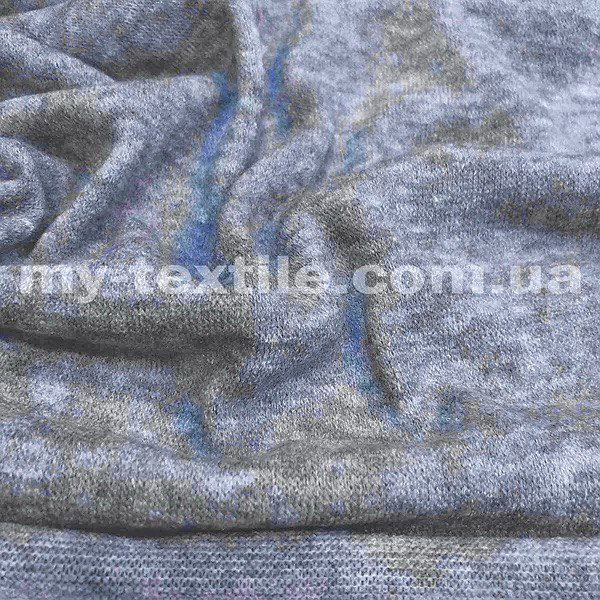 Трикотаж Ангора Арктика Сіро-блакитний меланж, фото 1