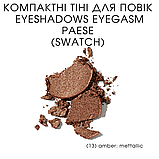 Компактні Тіні для повік Eyeshadows Eyegasm Paese 1,5g (13) amber: mettallic, фото 3