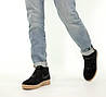 Зимові чоловічі кросівки Nike Air Force Winter Black Ginger замшові низькі Найк Аїр Форси чорні з хутром, фото 4