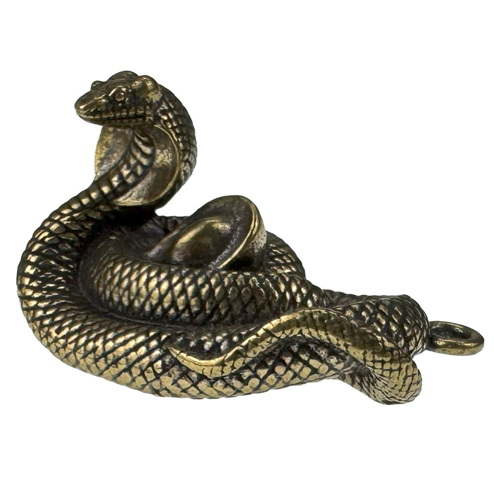 Амулет талісман змія 3,5 см латунна (C5872), фото 1