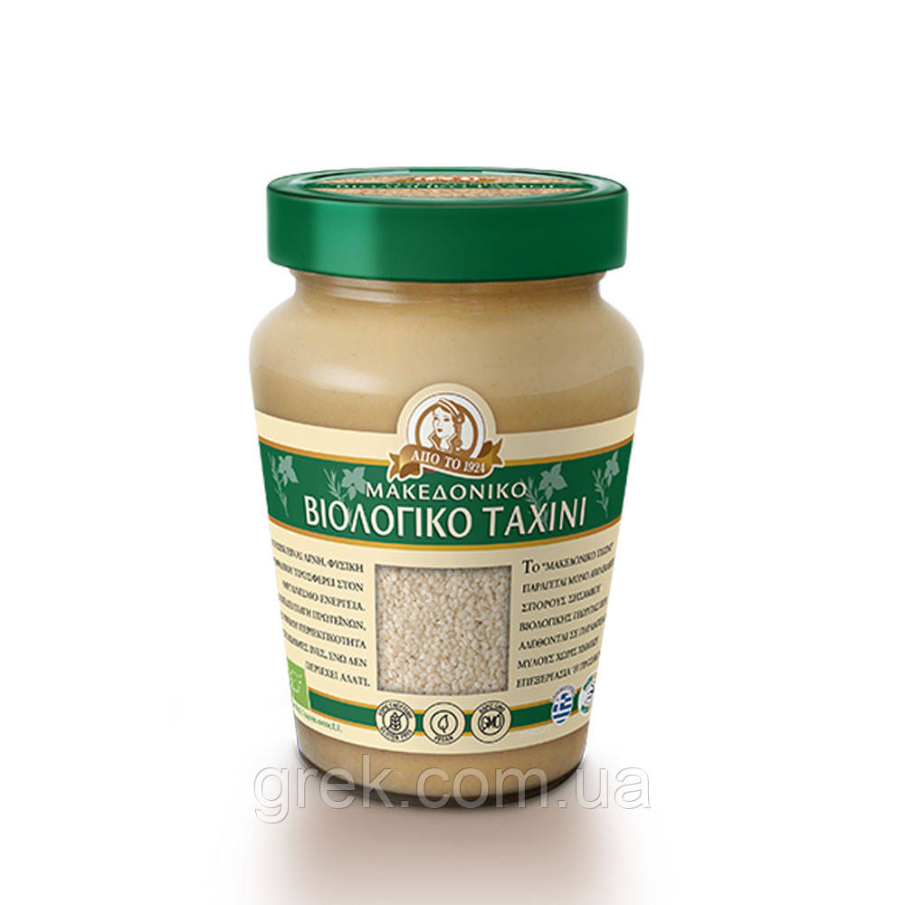 Тахіні (кунжутна паста) класична BIO Haitoglou Family Foods 350 г, фото 1