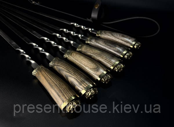 Шампура ручної роботи «Казак» в колчане, фото 1