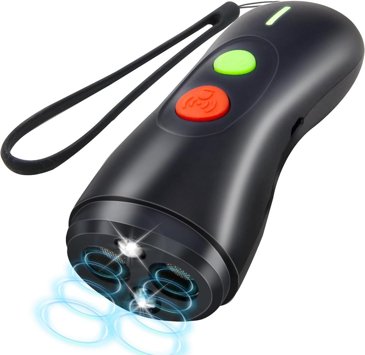 Пристрій стримування гавкання собак, ультразвуковий пристрій для гавкання собак, лай собак, що перезаряджається, з дистанційним, фото 1