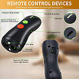 Пристрій стримування гавкання собак, ультразвуковий пристрій для гавкання собак, лай собак, що перезаряджається, з дистанційним, фото 3