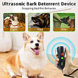 Пристрій стримування гавкання собак, ультразвуковий пристрій для гавкання собак, лай собак, що перезаряджається, з дистанційним, фото 5