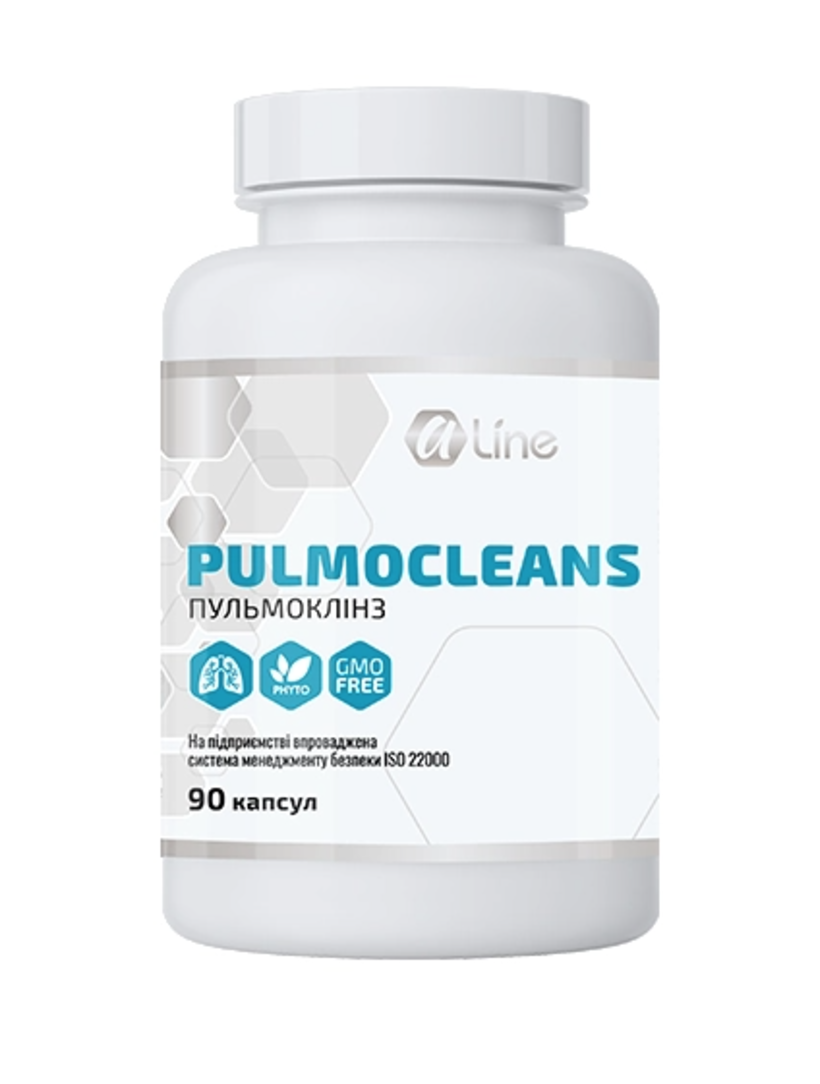 Пульмоклінз - протизапальний бронхолегеневий фітокомплекс (90 капсул)