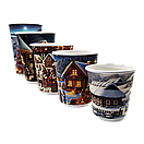 FCDW500NN Double wall стакан Новорічна ніч 500 мл (двошаровий) 20шт/уп 90мм FC, фото 2