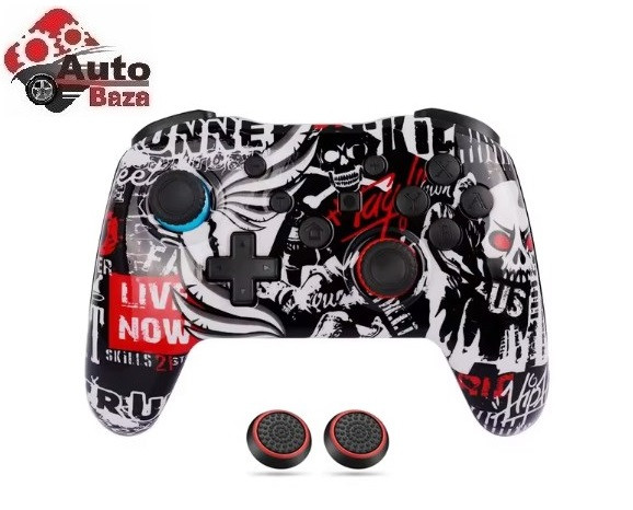 Бездротовий джойстик PS4 gamepad GAMINJA P47 ігровий універсальний геймпад PS4 PS3 ПК ноутбуків Геймпад bluetooth Red eye