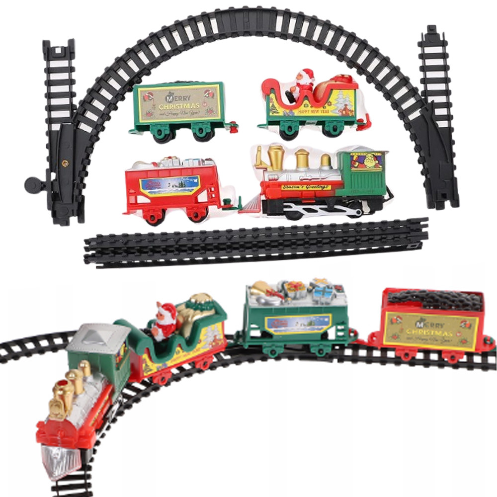 Дитяча залізниця (13 предметів) від батарейок, Christmas Classic Train / Різдвяний поїзд