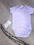Zara Боді на короткий рукав 1-3 місяці 62 см фіолетовий 1 шт, фото 2