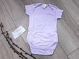 Zara Боді на короткий рукав 1-3 місяці 62 см фіолетовий 1 шт, фото 4