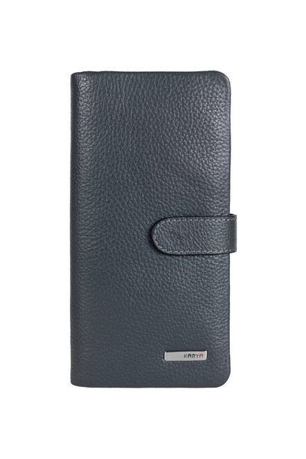 Жіночий гаманець з натуральної шкіри Karya 1135-081 сірий, фото 1