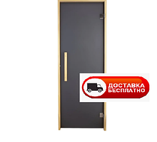 Двері для лазні та сауни Tesli Lux Graphite 1900х700