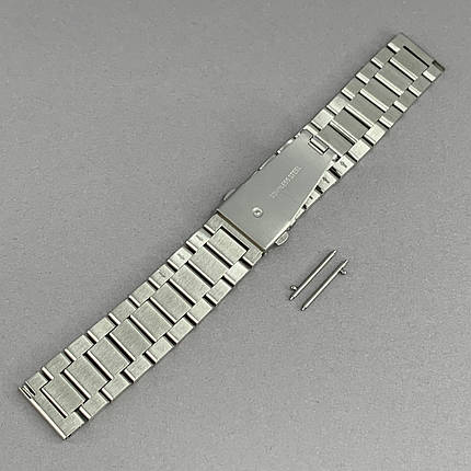 Ремінець 22 мм для Xiaomi Amazfit GTR 2e металевий блоковий ремінець на сяомі амазфіт гтр 2е сталевий stl, фото 3