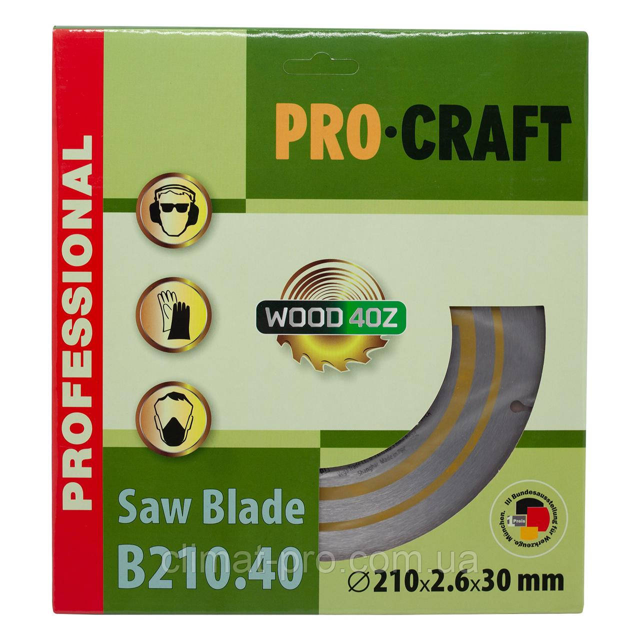 Пиляльний диск Procraft B210.40 40T (по дереву)