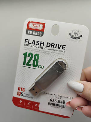 USB флеш XO DK03 128GB 3.0 Type-C, фото 1