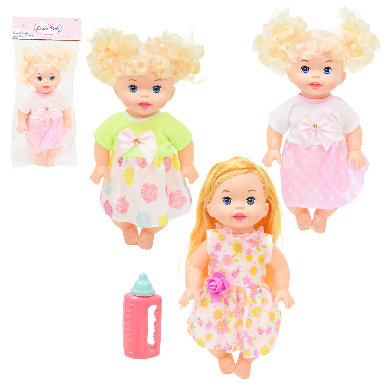 Лялька музична JK026-48/51/52, мікс 3 види, плаче та сміється, фото 1