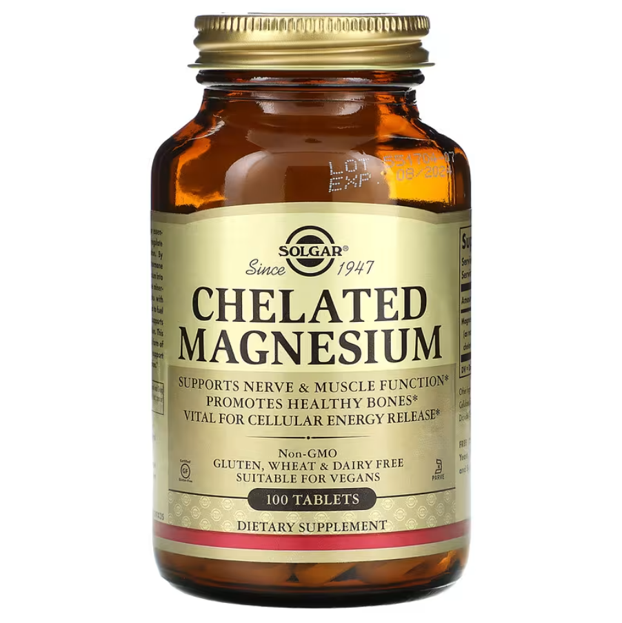 Chelated Magnesium Solgar 100 таблеток, фото 1