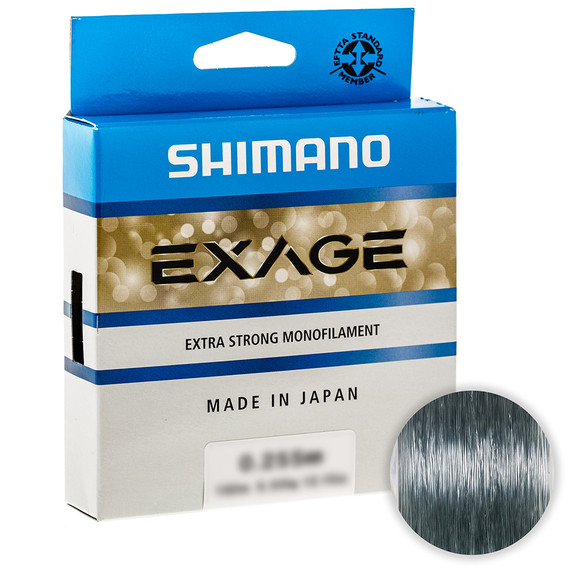Волосінь Shimano Exage 150m 0.125mm / 1.3kg (кол.: сірий)
