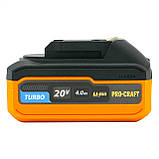 Акумуляторна батарея Procraft Battery20/4 Turbo (20В, 4Аг), фото 7