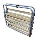 Розкладачка Трансформер з регульованим підголівником, металевим каркасом та ламелями, матрацом, для сну і відпочинку, фото 6